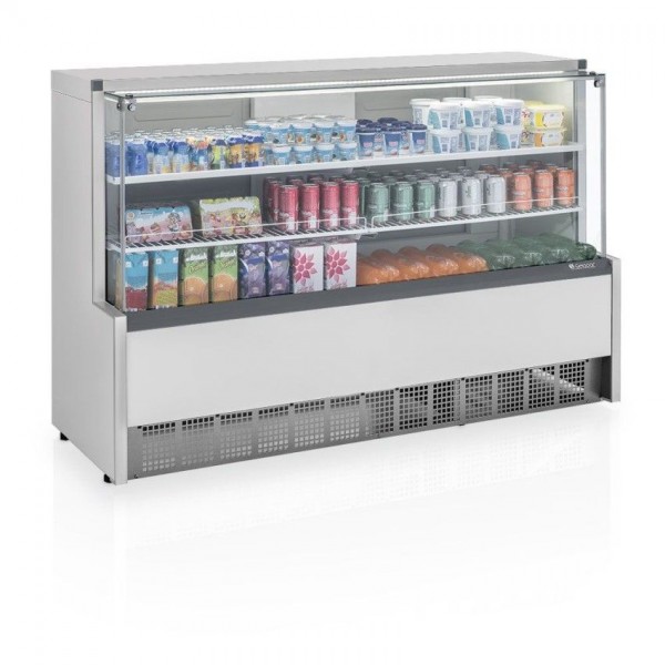 Vitrine Refrigerada Branca 1.75m Universal 2 Placas Frias - Gelopar