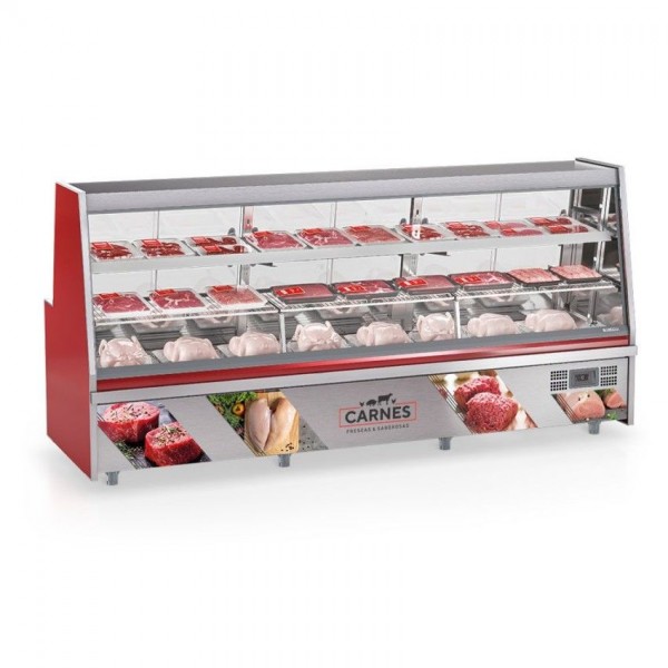 Balcão Frigorifico Avícola Linha Turino 3m - GRTA 300 - Gelopar