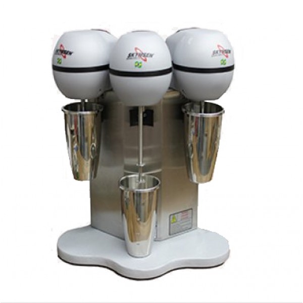 Batedor de Milk Shake, copo inox, 3 hastes - BMS-3-N - Skymsen