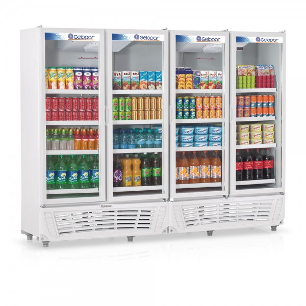 Refrigerador Vertical 4 Portas  Visa Cooler 5 Cores 