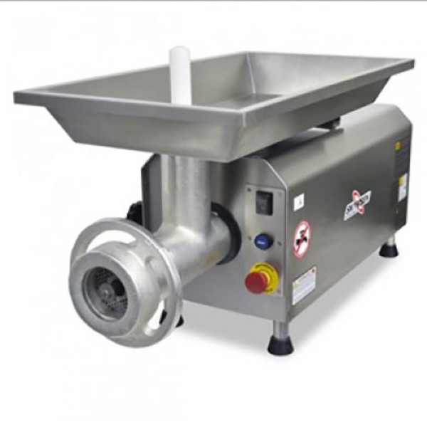 Picador de carne inox, com pré cortador, boca 98, Heavy Duty