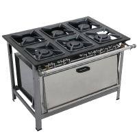 Fogão 6 Bocas Série Dual Chef Com Forno 3QS/3QD ...