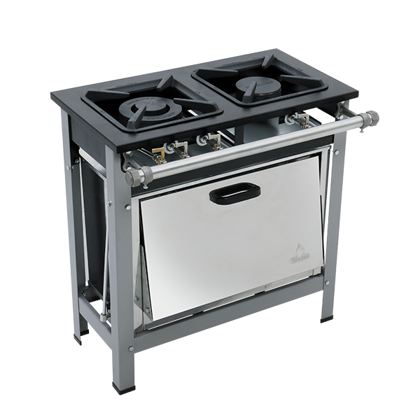 Fogão 2 Bocas Série Luxo Com Forno 1QS/1QD Baixa Pressão - Metalmaq