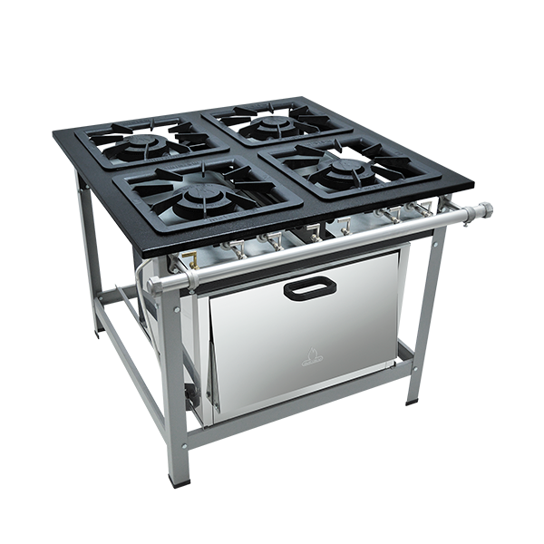 Fogão 4 Bocas Série Luxo Com Forno 2QS/2QD Baixa Pressão - Metalmaq